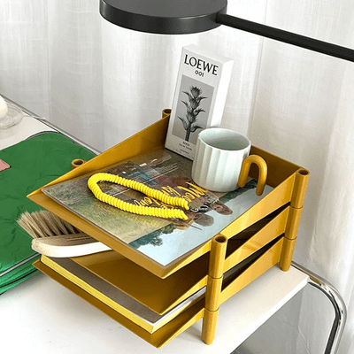 Étagère pour Bureau - OfficeRack™ - Jaune