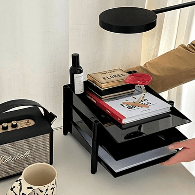 Étagère pour Bureau - OfficeRack™ - Noir